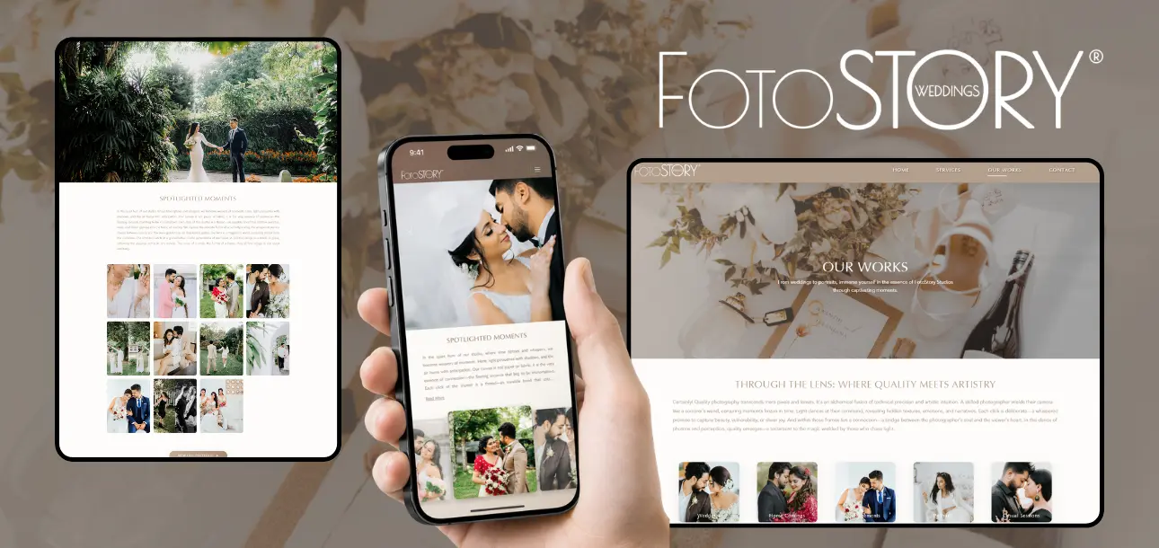 Wedding Photography Portfolio Website